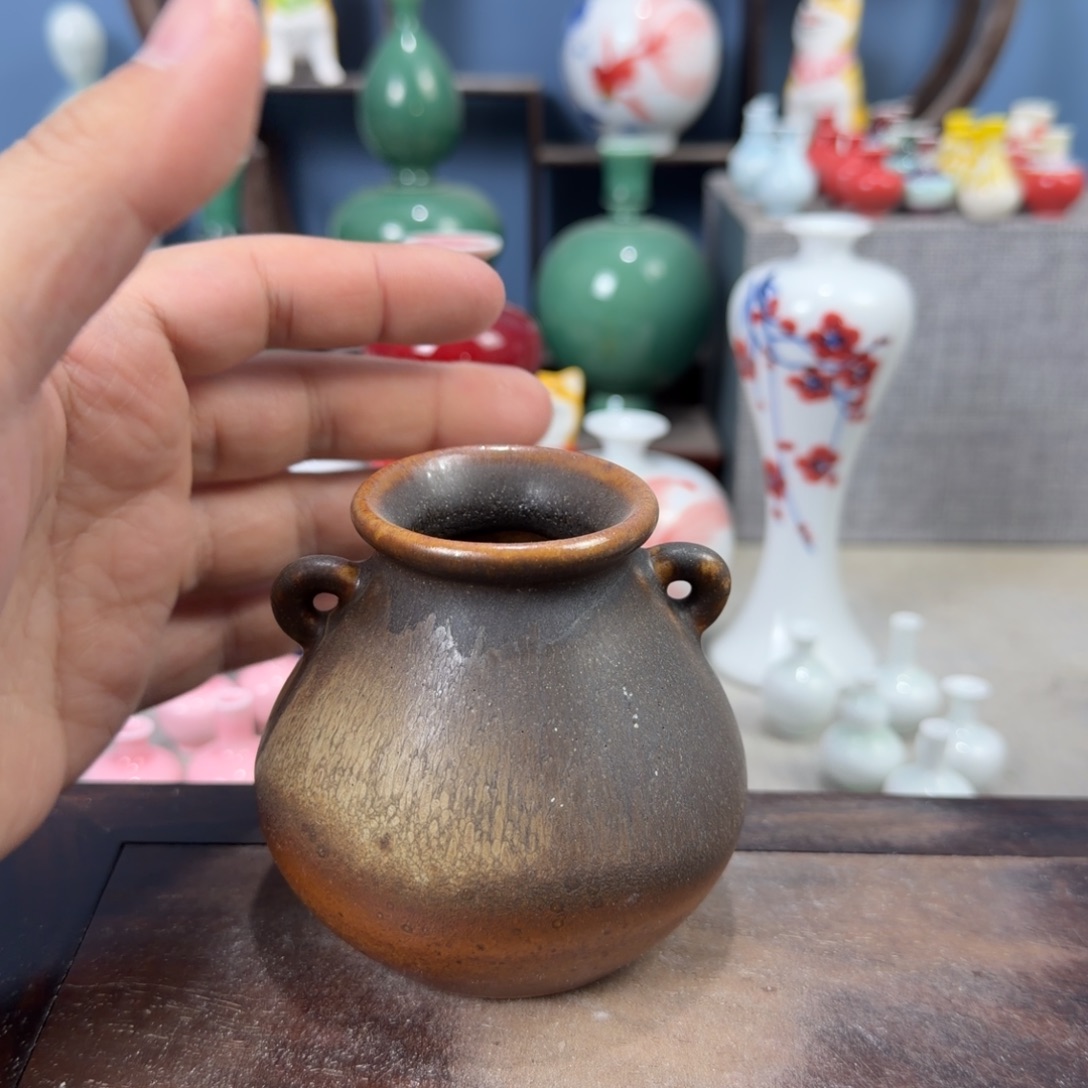 陶瓷手工小花器摆件