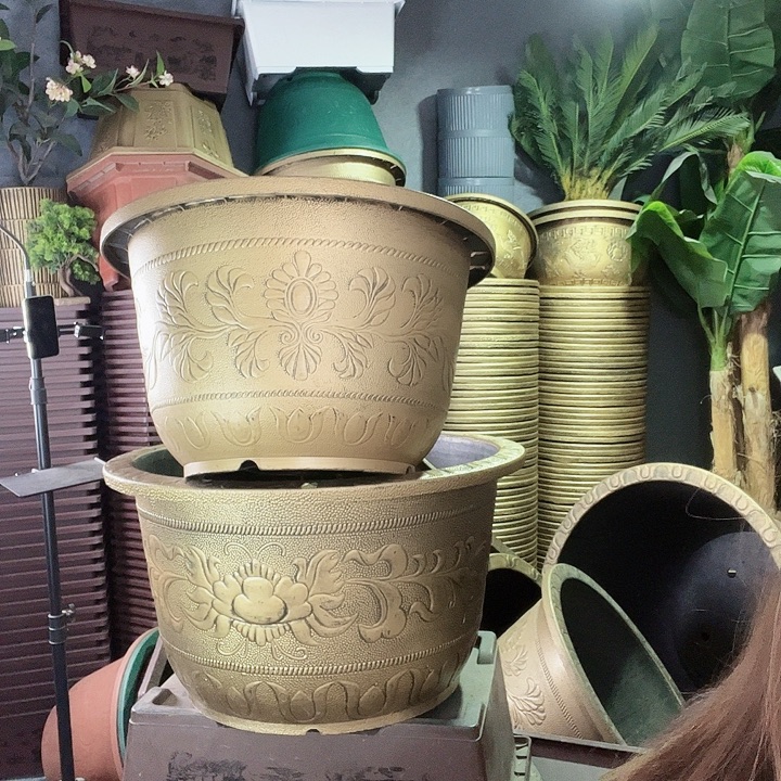 圆45两个有孔的金色