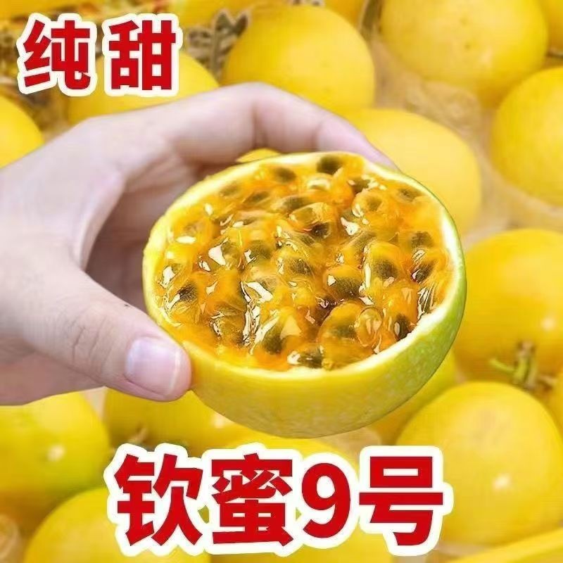 【农场现摘】正宗钦蜜9号黄金百香果孕妇当季应季新鲜水果整箱包邮