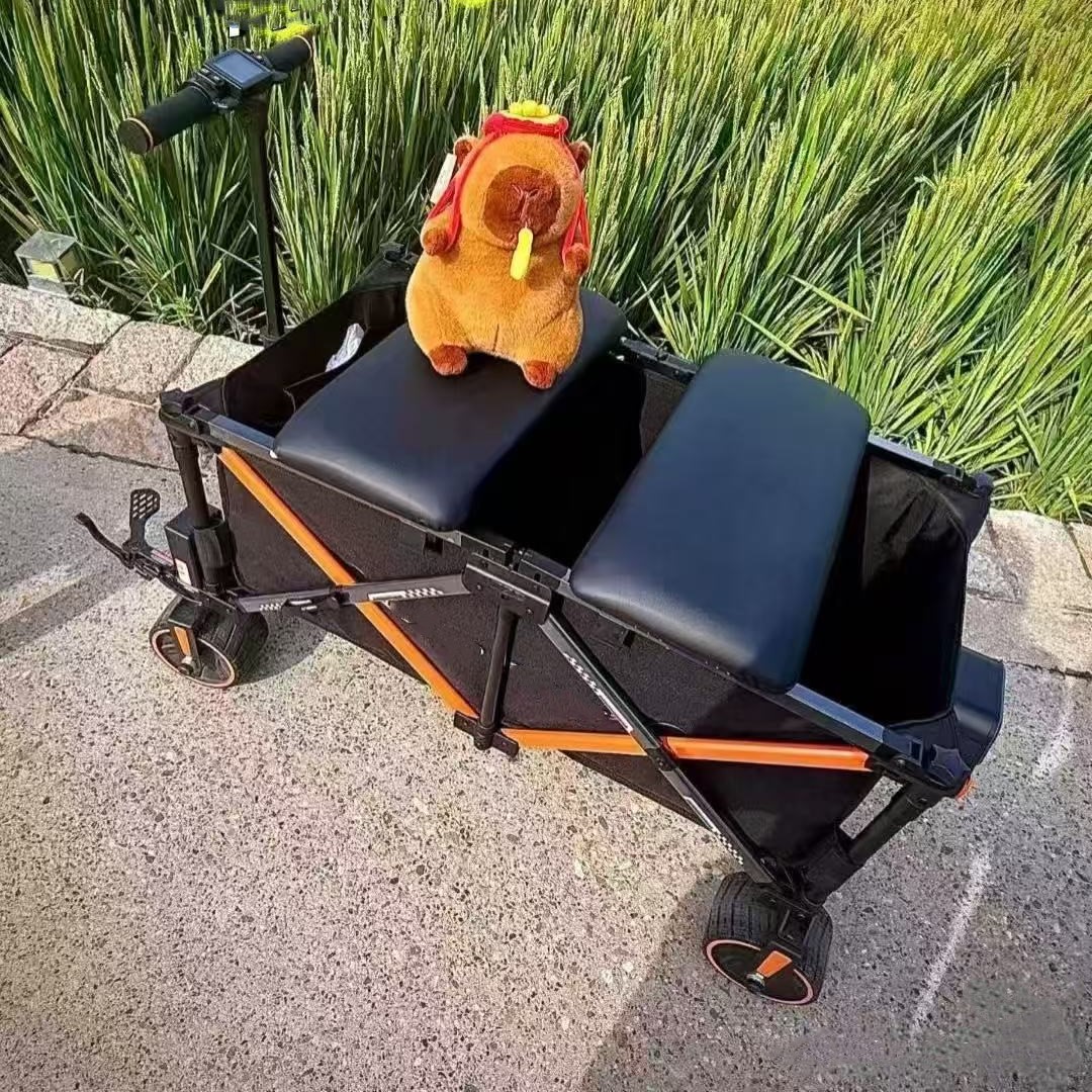 户外可折叠大容量露营车越野四向聚拢旅行野餐摆摊可上路坐人