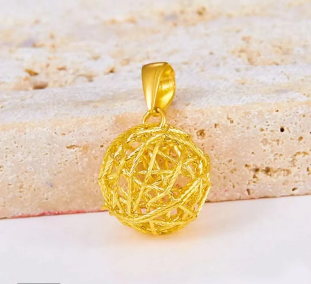 SUNFEEL/赛菲尔万足®足金黄金花丝绣球简约时尚百搭款原料金条