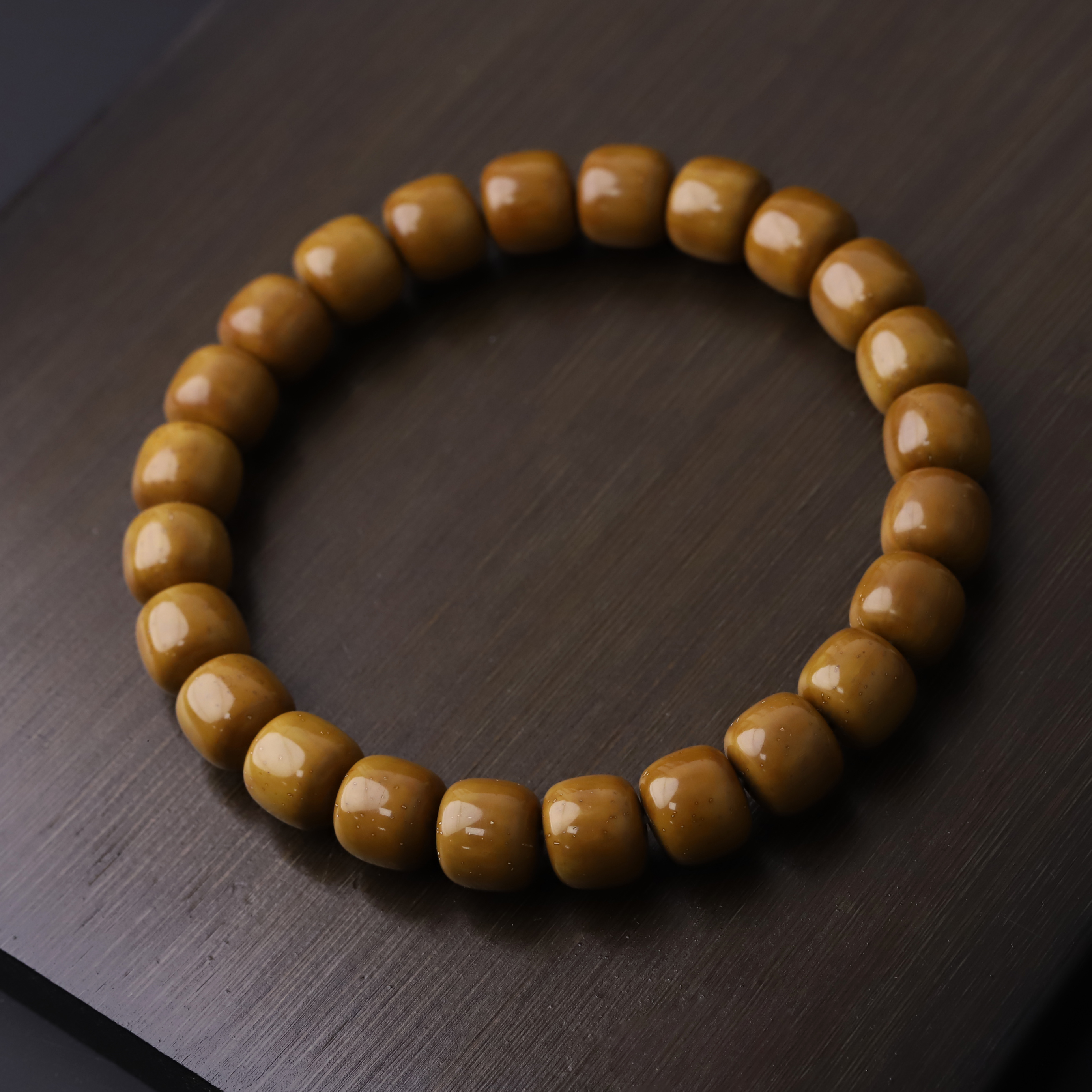 S9620【星沉】云端联工定制纯肉少棕实心鼠单圈文玩手串