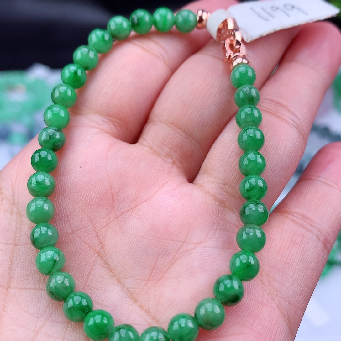 未镶嵌手链翡翠手串