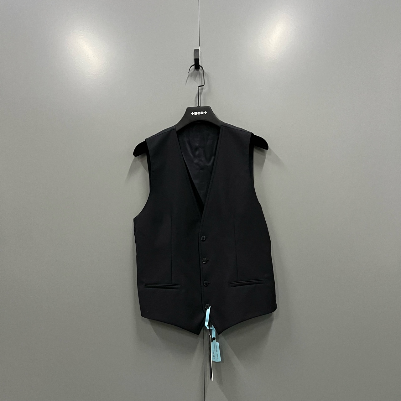 95新 maje jp1218 DG 班黑色西装马甲 48码 206007