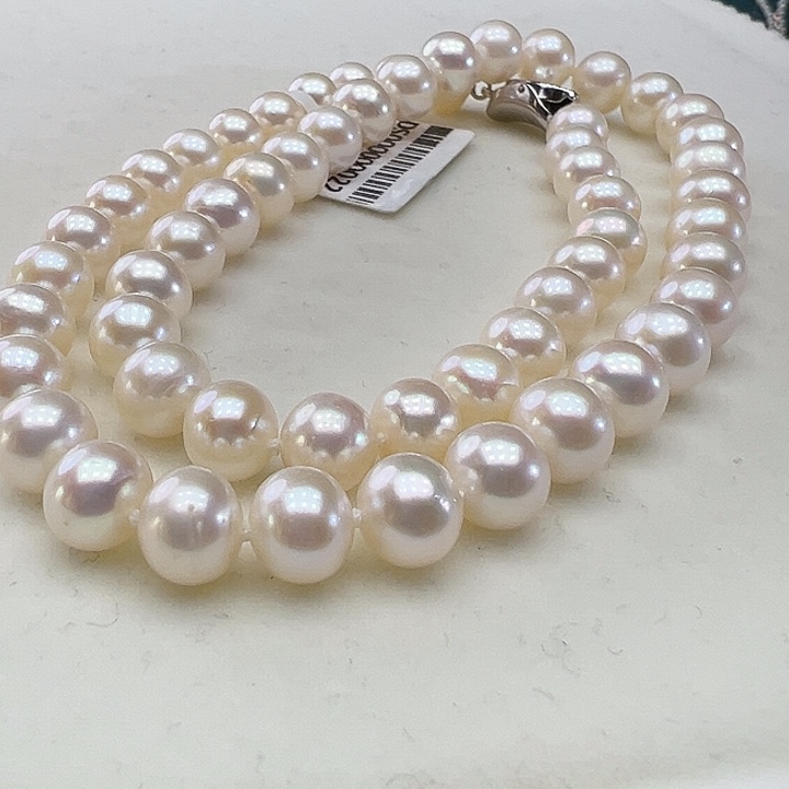 颈饰银S925镶嵌淡水珍珠➕8极光炫彩