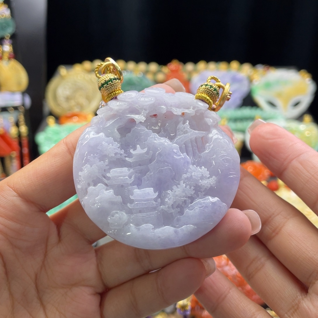 翡翠颈饰未镶嵌代编织