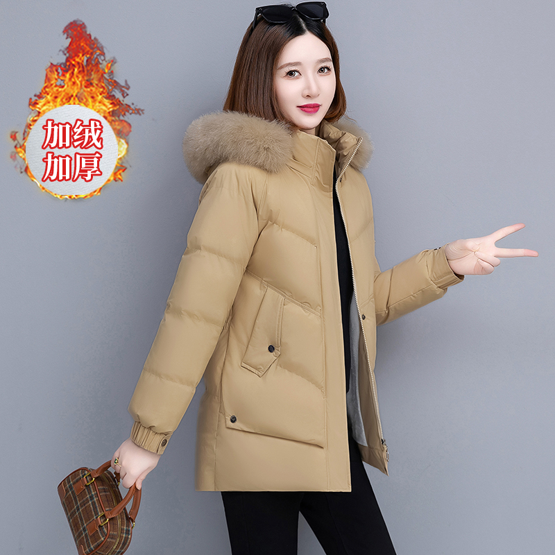 【新款】中老年妈妈冬装中长款加绒加厚棉服小棉袄外套