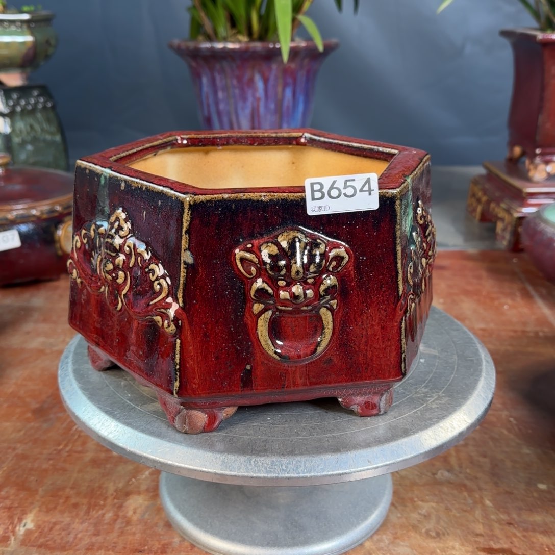 紫泥花盆桁*郭654            