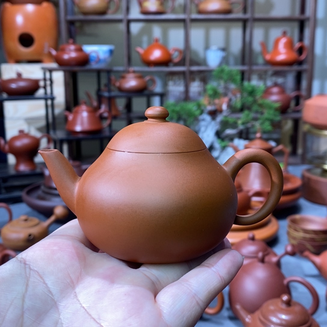 紫砂茶壶陈晓斌鸡蛋黄梨壶100cc