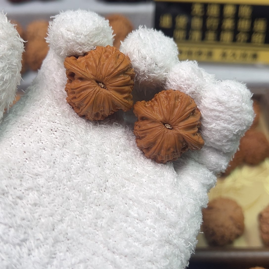 小****文玩核桃把件磨盘
