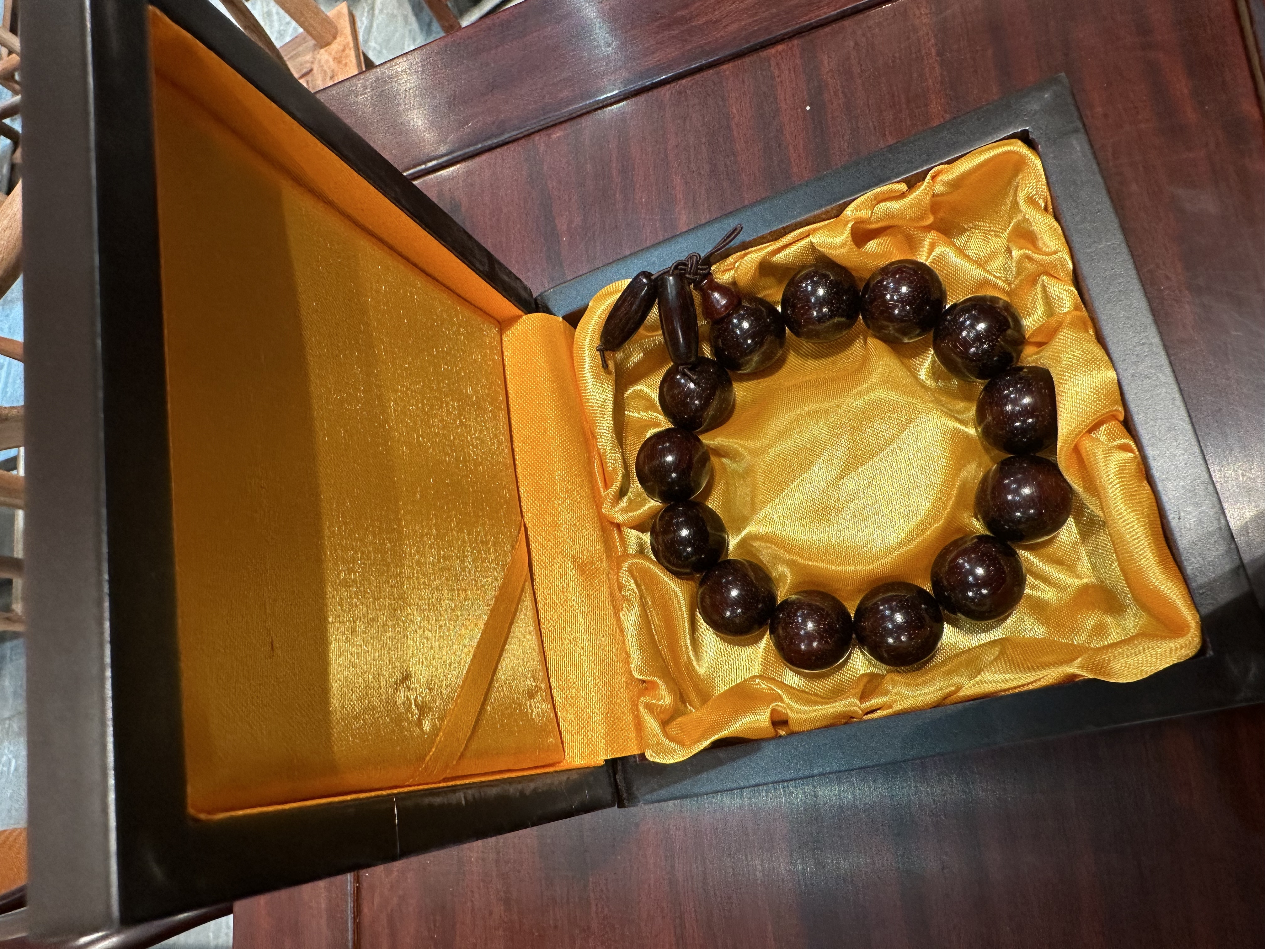 小叶紫檀手串满天星高密木制文玩手串