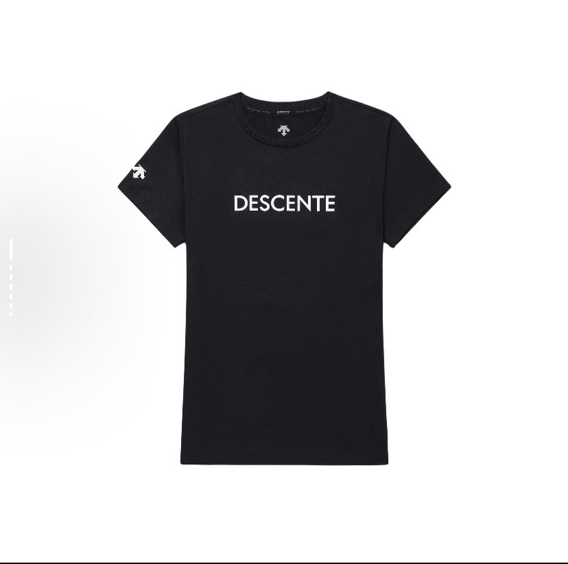 DESCENTE/迪桑特男女同款圆领夏季塔夫TOUGH速干面料小字母T恤