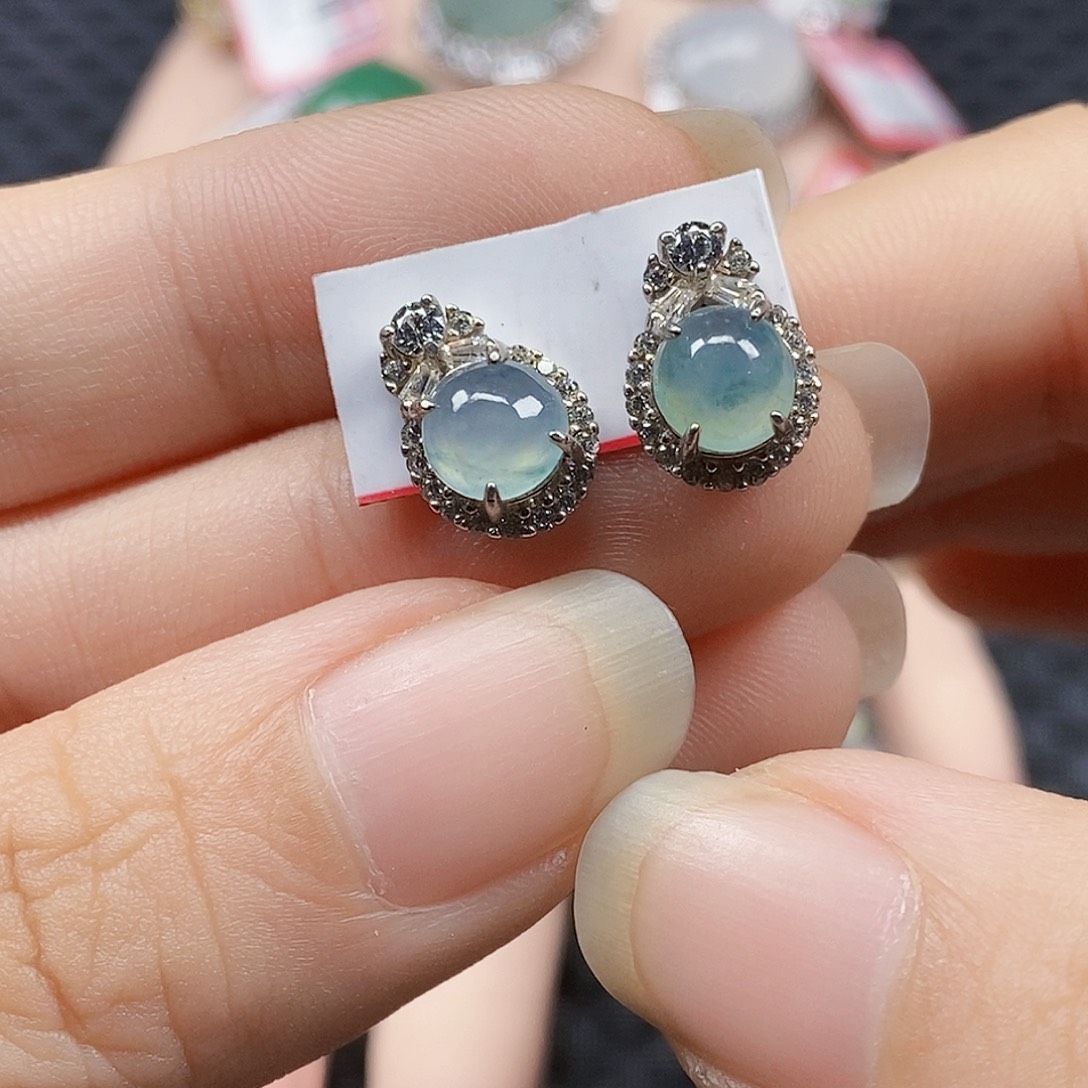 翡翠银S925镶嵌戒指