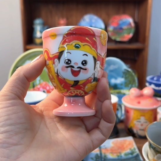 瓦当景德镇釉下手绘陶瓷