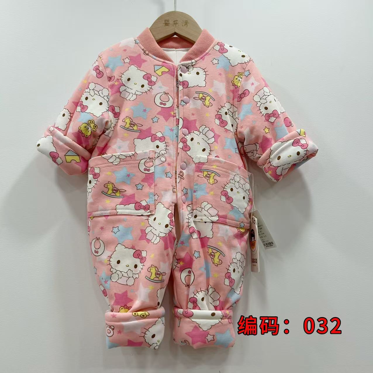 长爬宝宝A类薄棉开档婴幼儿秋冬爬服极简风长袖幼儿哈衣