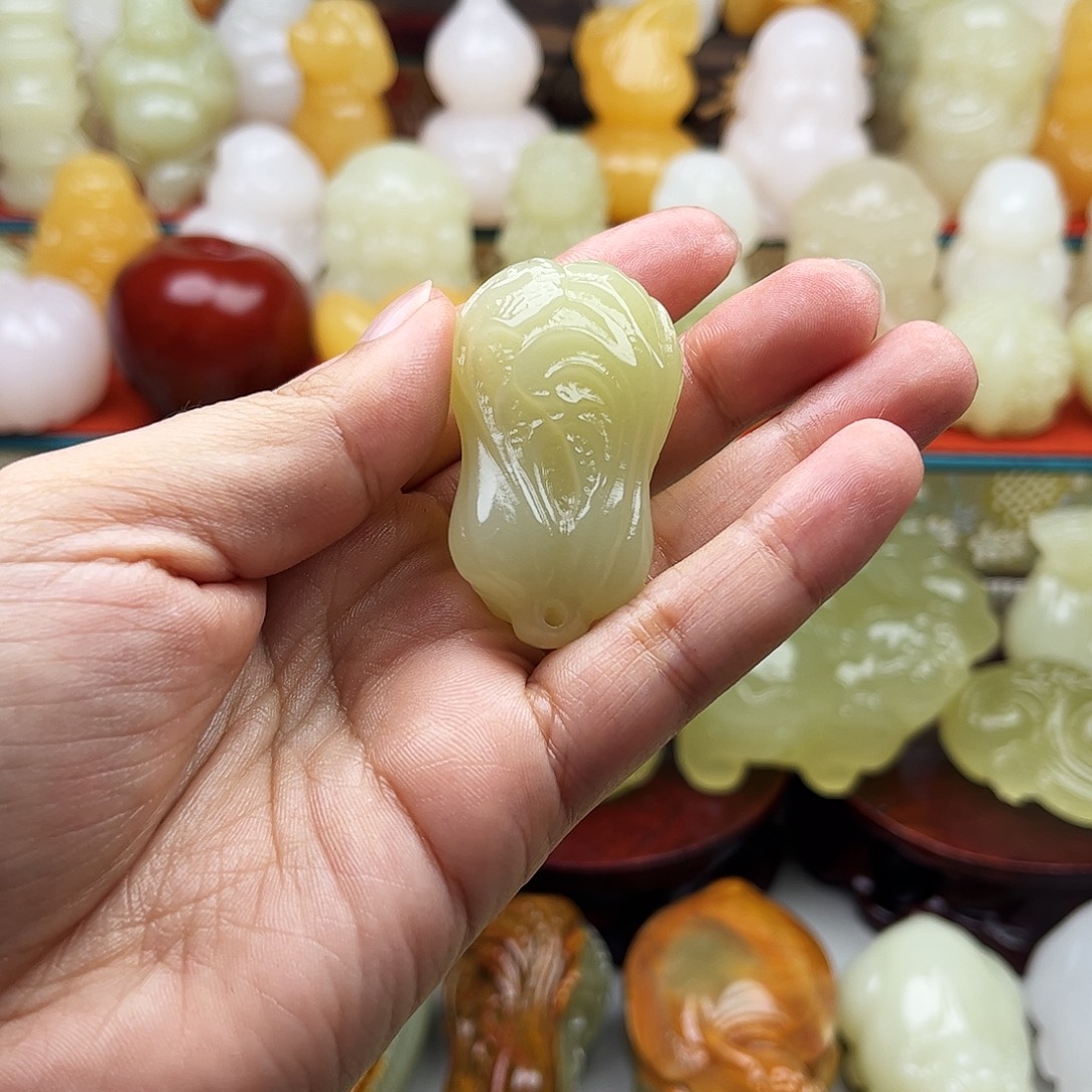 小****石材白菜手把材料