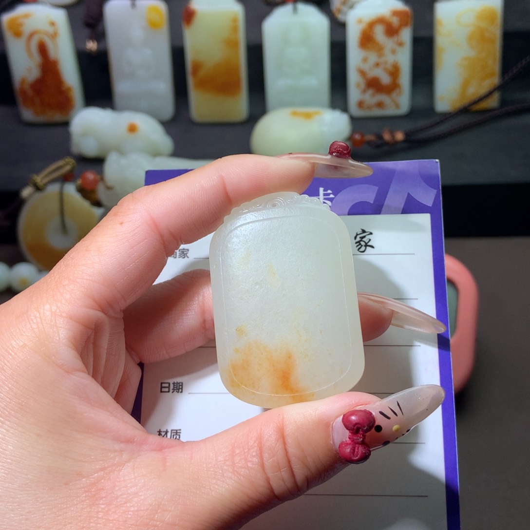 和田玉吊坠(不含链)未镶嵌千*马