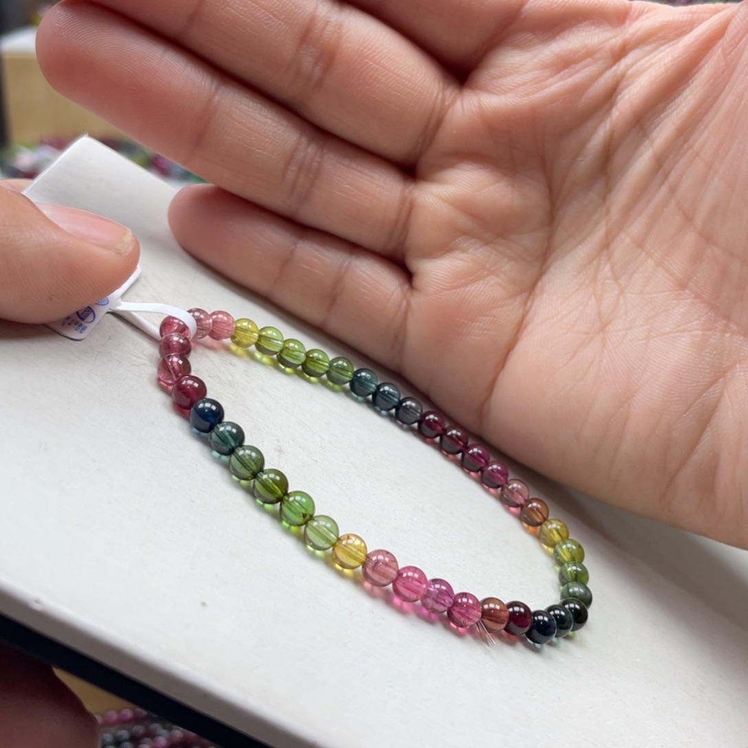 碧玺手串未镶嵌4.5mmmmmmmmmmmmmmmmm