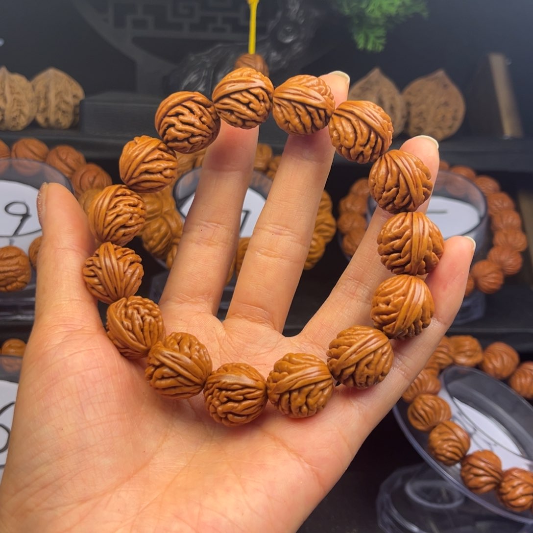 文玩核桃吊坠桃核单圈