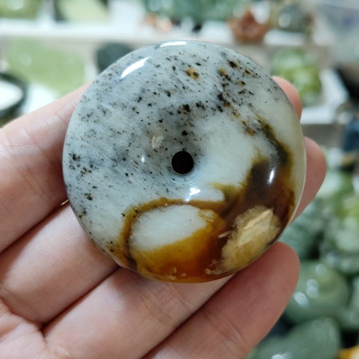 岫玉平安扣未镶嵌