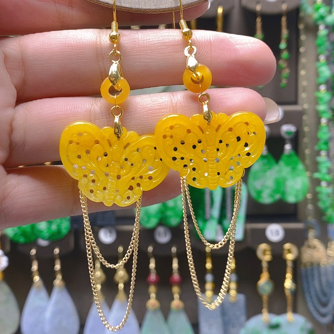 未镶嵌翡翠耳饰翡翠