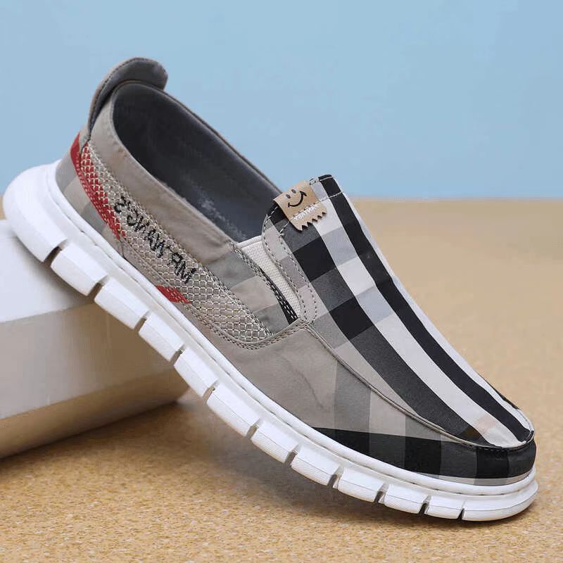 老北京布鞋男单鞋时尚百搭速干冰丝透气休闲鞋一脚蹬轻底男士布鞋