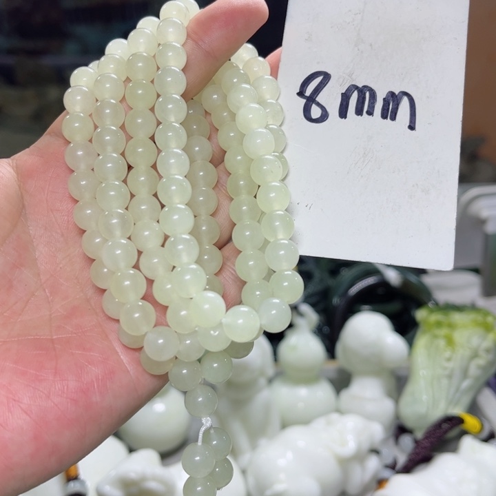 蛇纹石玉颈饰多样性发货未镶嵌