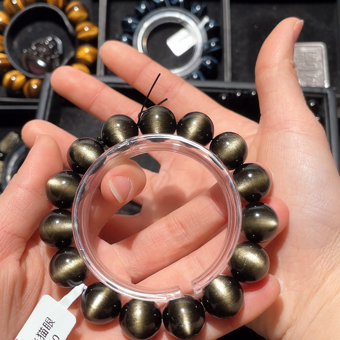 黑曜岩手链未镶嵌