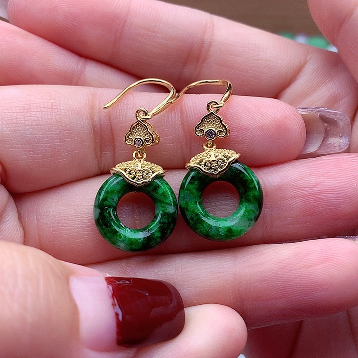 翡翠颈饰银S925镶嵌翡翠