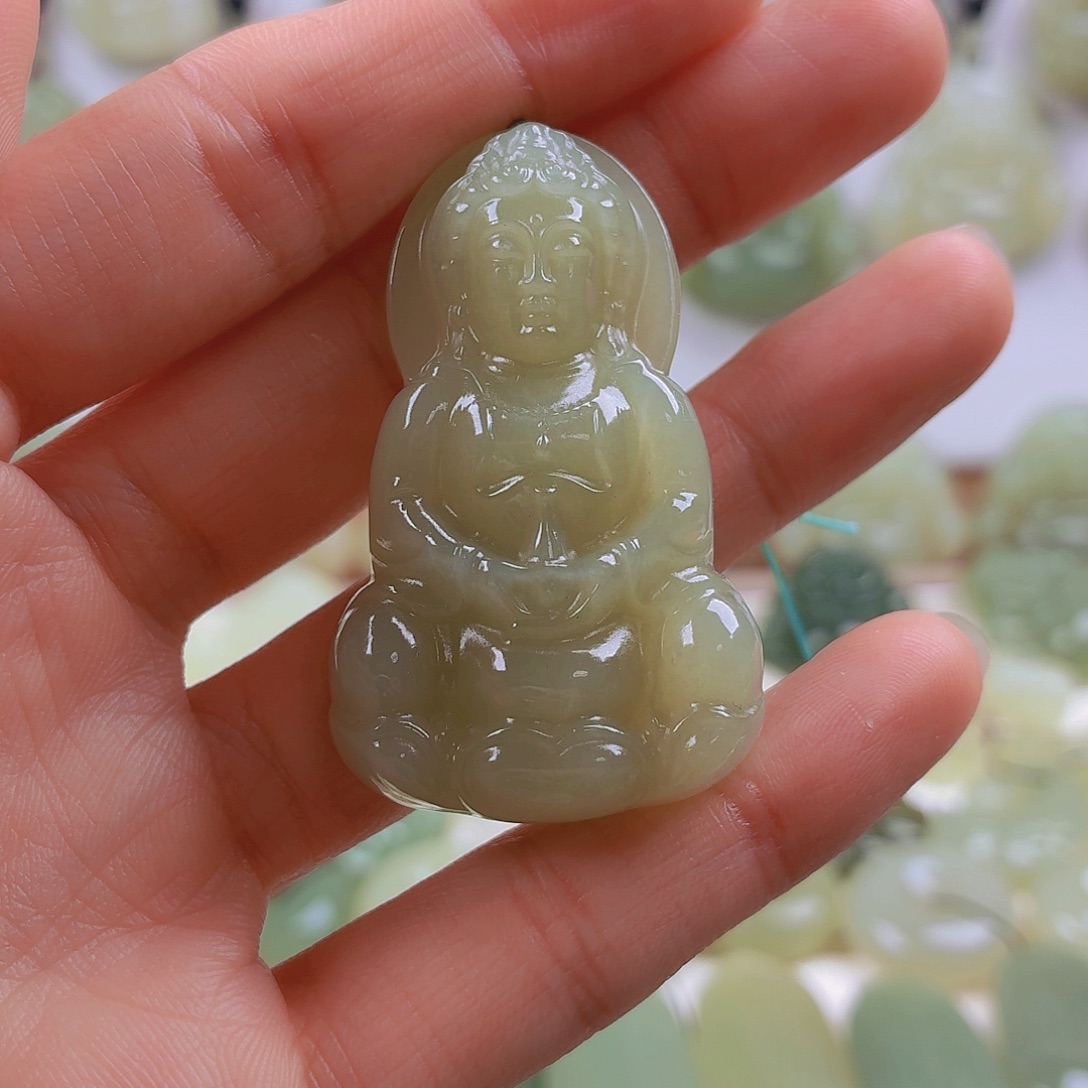 和田玉未镶嵌颈饰48尺寸捡漏