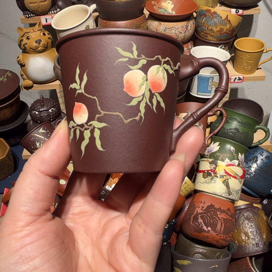 紫砂茶杯宜兴紫砂主人杯