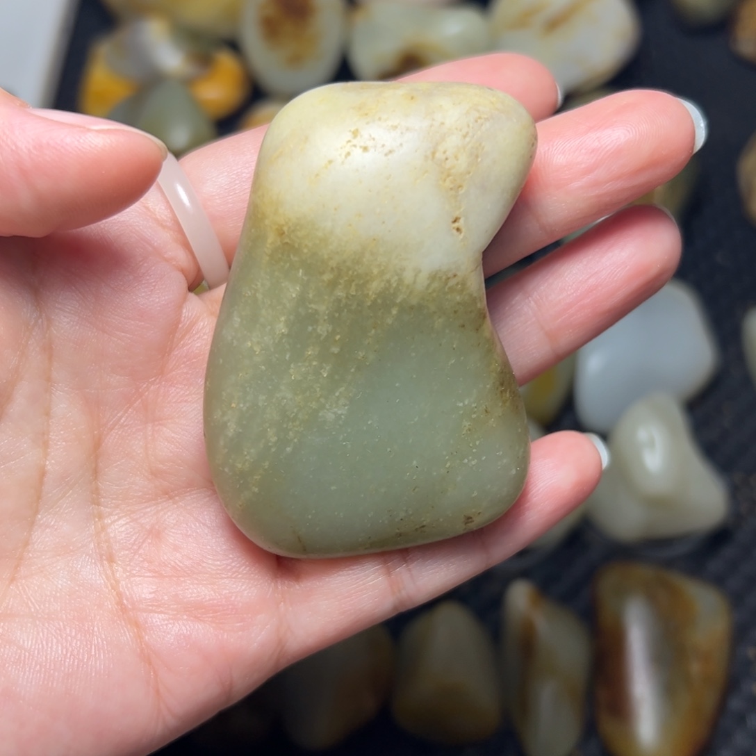 和田玉未镶嵌挂件A48