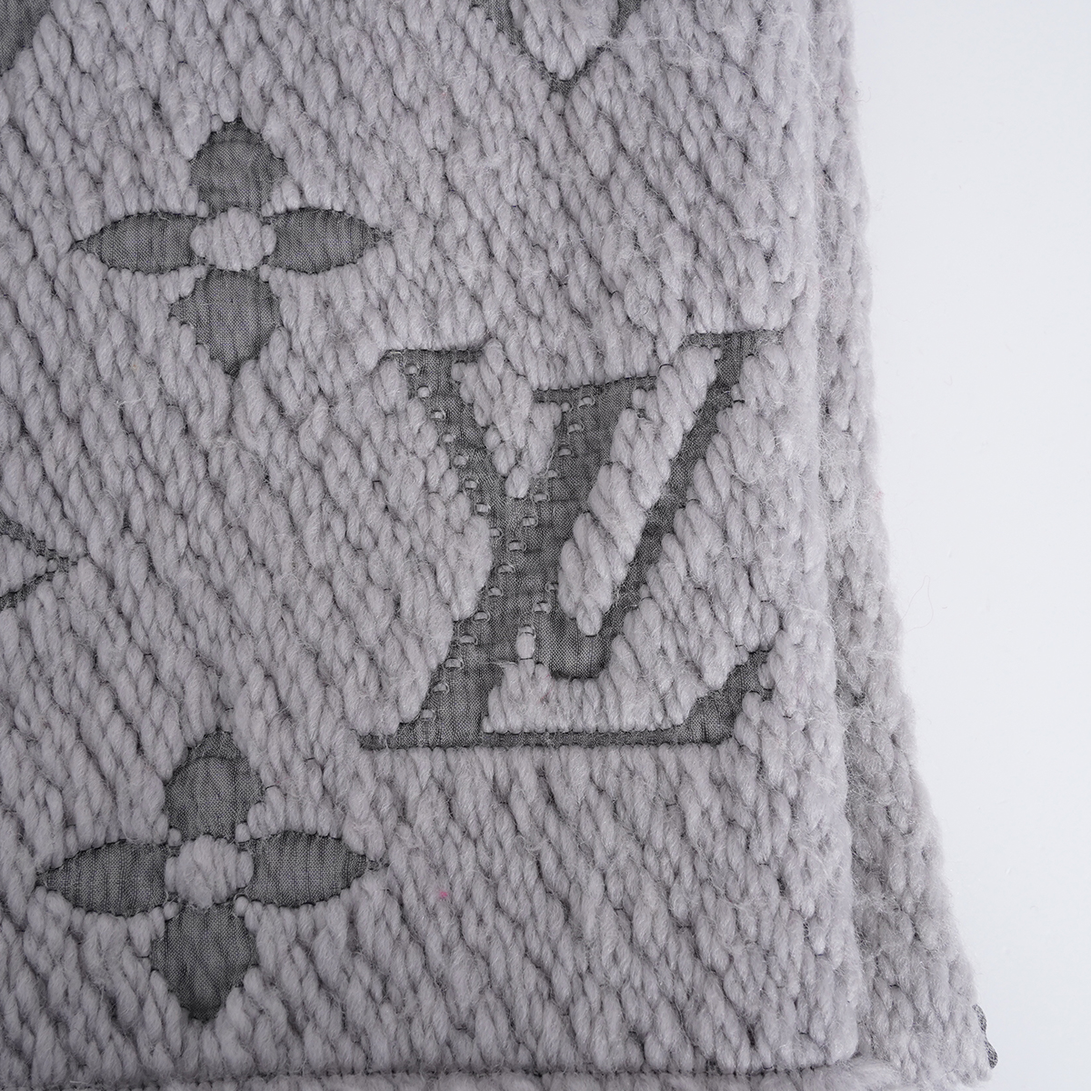 99新 LouisVuitton/路易威登 羊毛/TH1704/均码白色围巾时尚针织