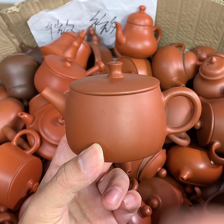茶壶紫砂原矿朱泥茶壶茶具家用120