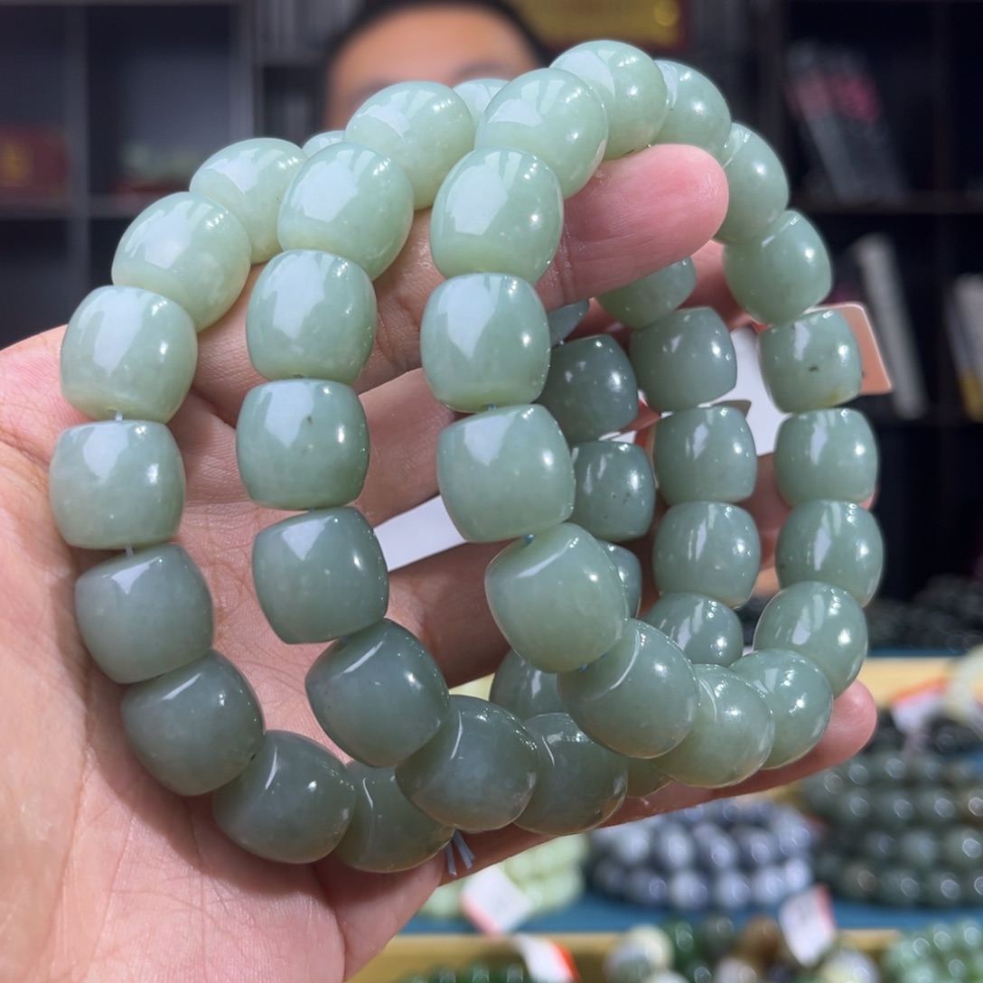 手串未镶嵌和田玉纯天然和田玉新疆且末料卡14多样性发其一