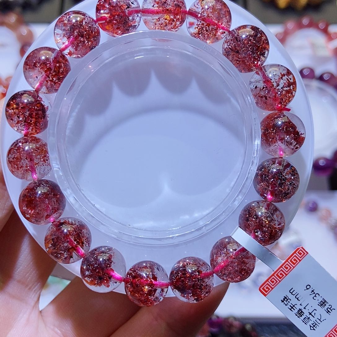 未镶嵌手链水晶金草莓11