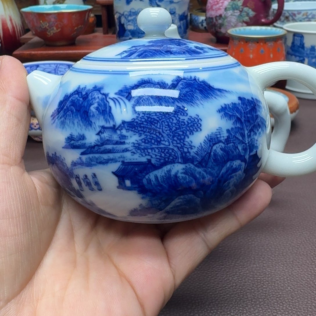 瓷片景德镇仿古手工制作精品展示