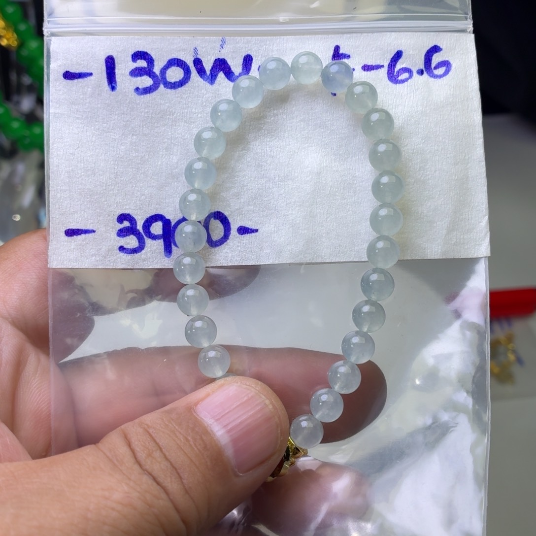石***6定制翡翠未镶嵌翡翠珠链