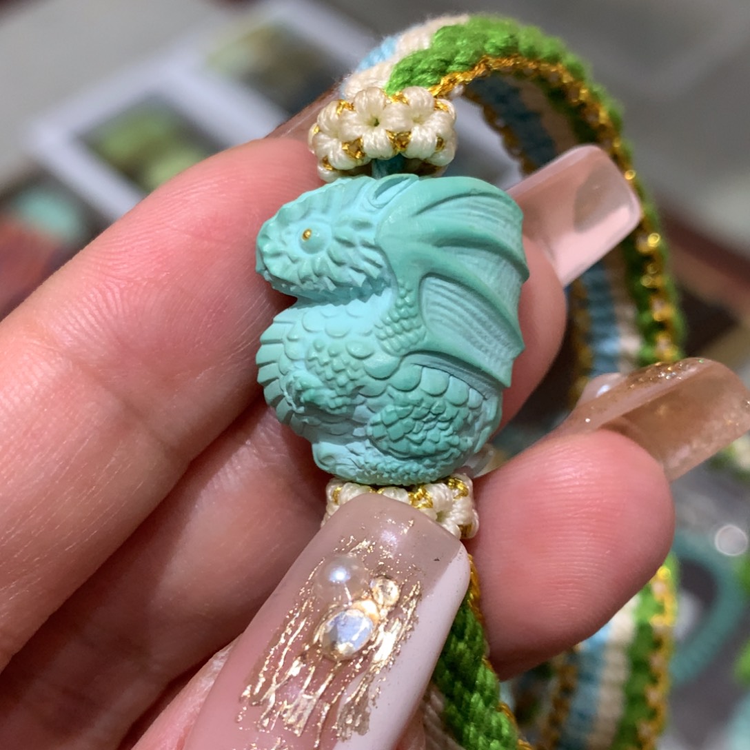 绿松石珠宝奇石未镶嵌翼龙