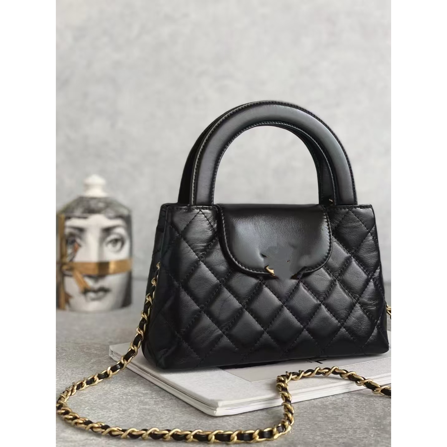 【A334】臭奶奶25新款百搭爆款手提黑色23K Kelly 女包