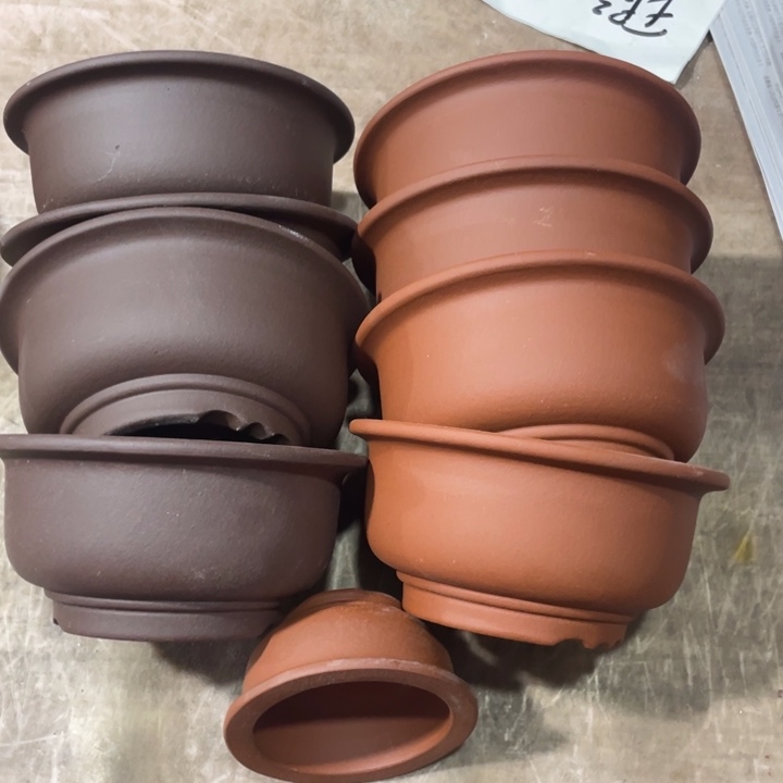 紫砂花盆紫砂花盆口14.5高7
