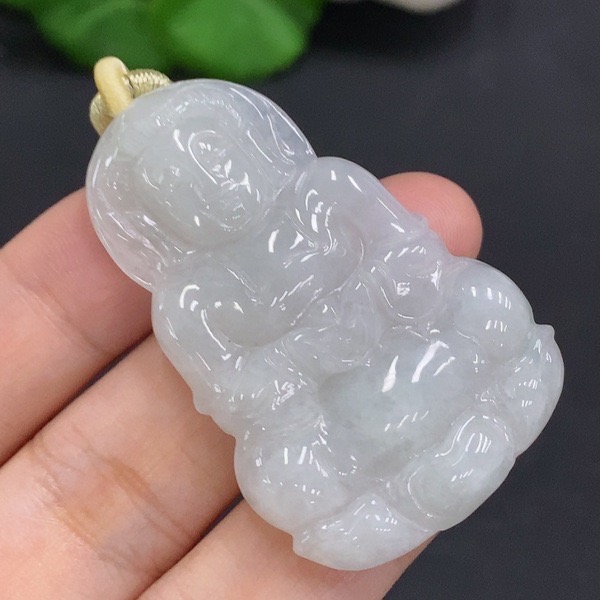 B25-天然A货翡翠-观音