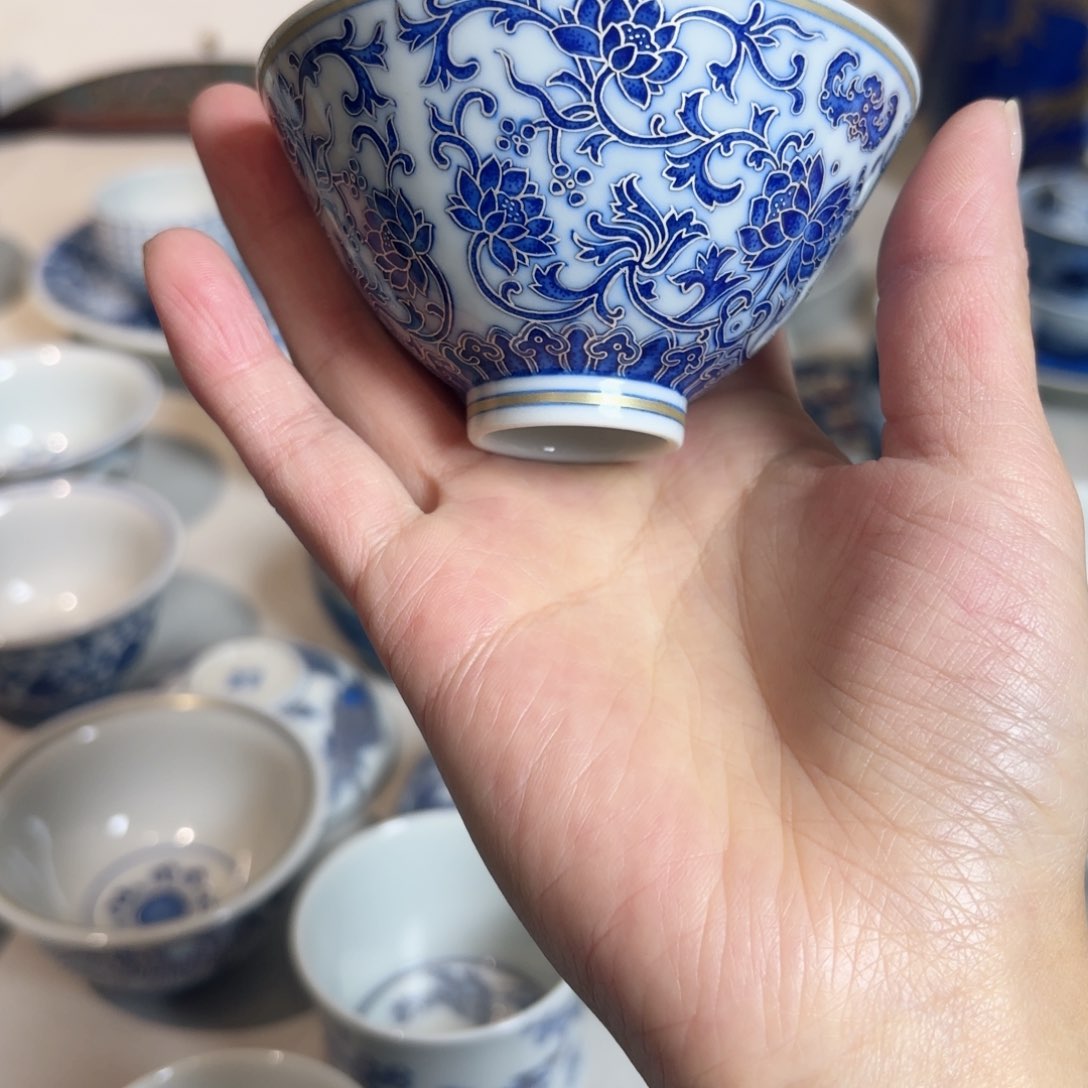 青花描银 嘎嘎好看