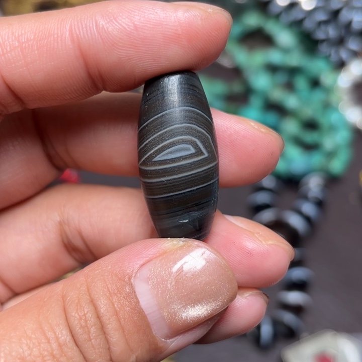 玻璃颈饰藏传喜马拉雅