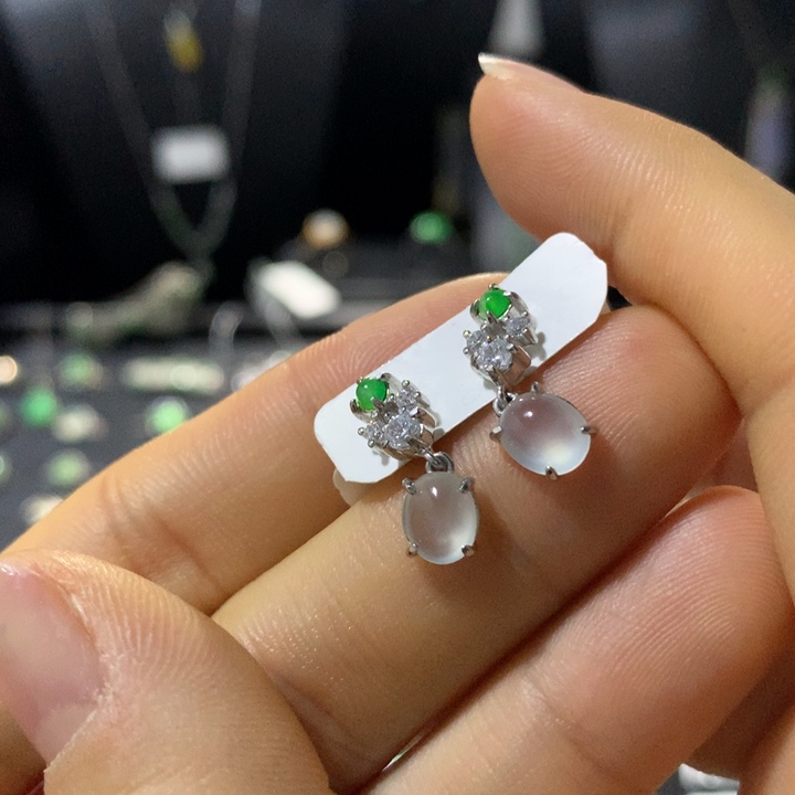 翡翠银S925镶嵌戒指