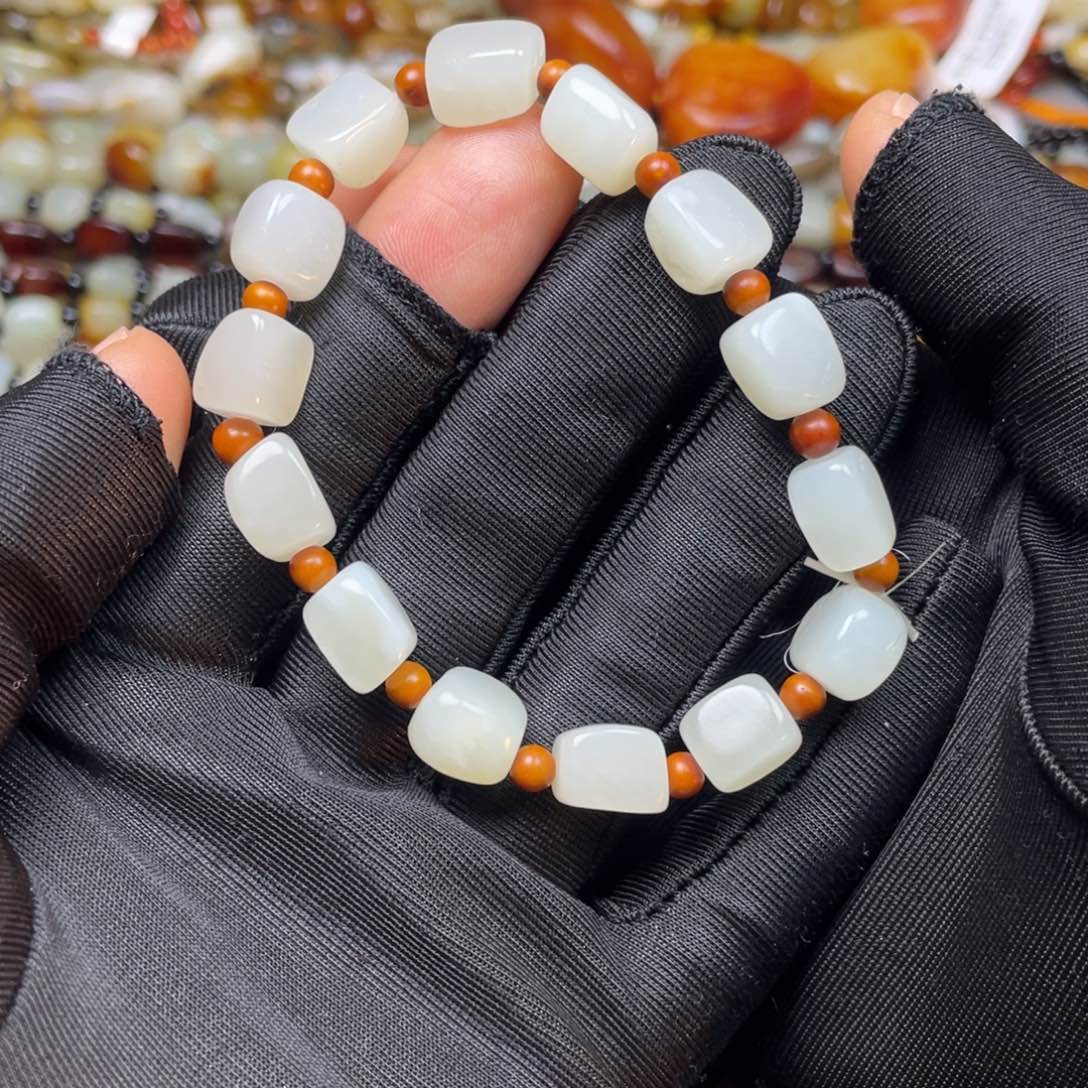 和田玉手链未镶嵌