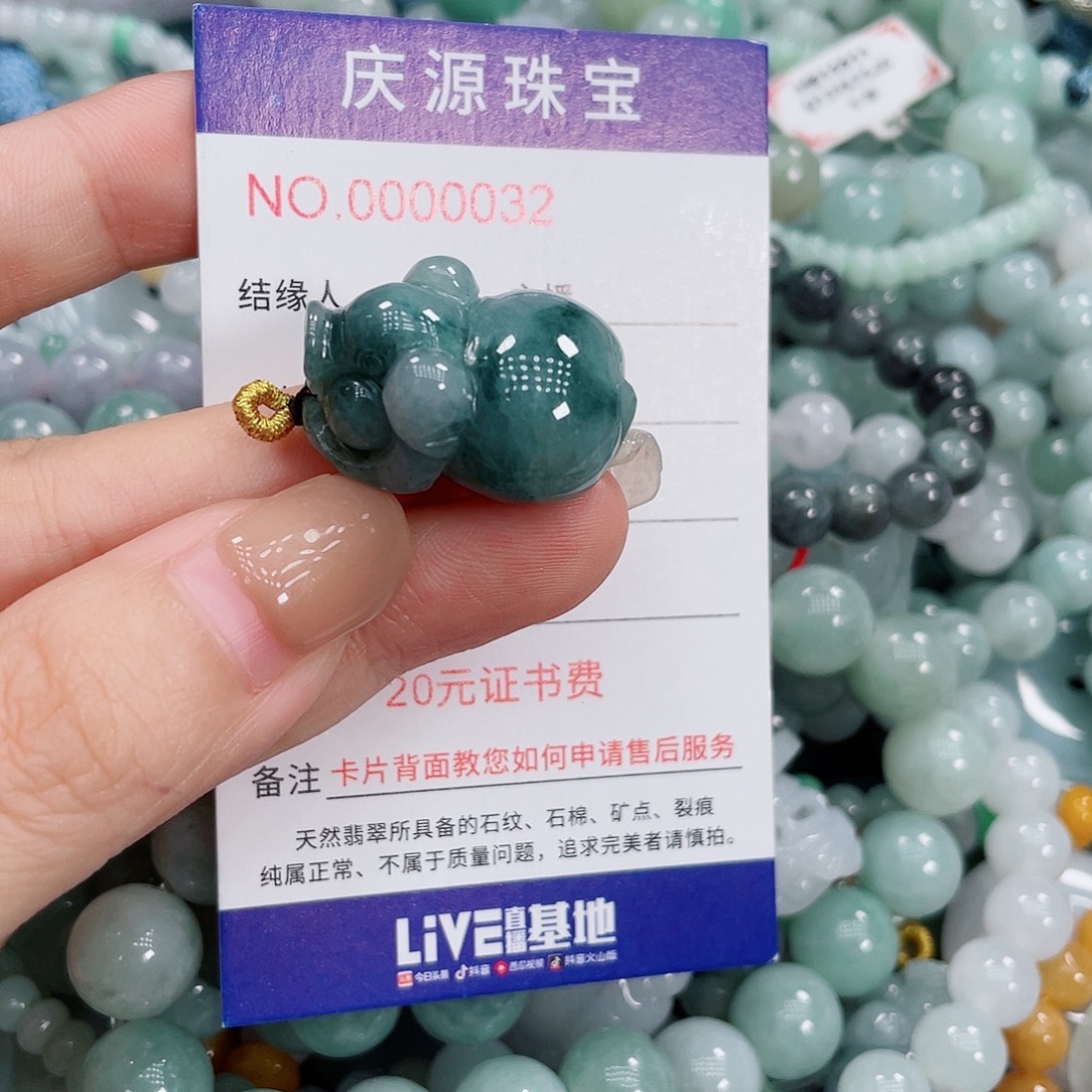 翡翠未镶嵌颈饰000