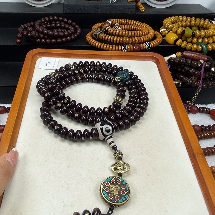 窗***雨星月菩提手串星月