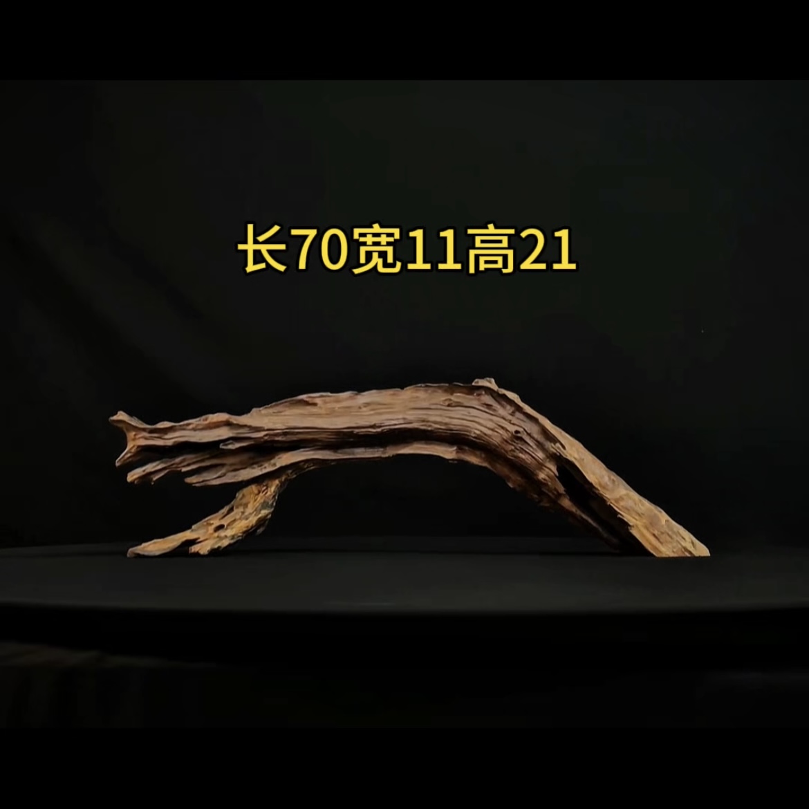 张大狼造景沉木长70cm拱桥飘枝 南美鱼缸造景 紫柚木秒沉
