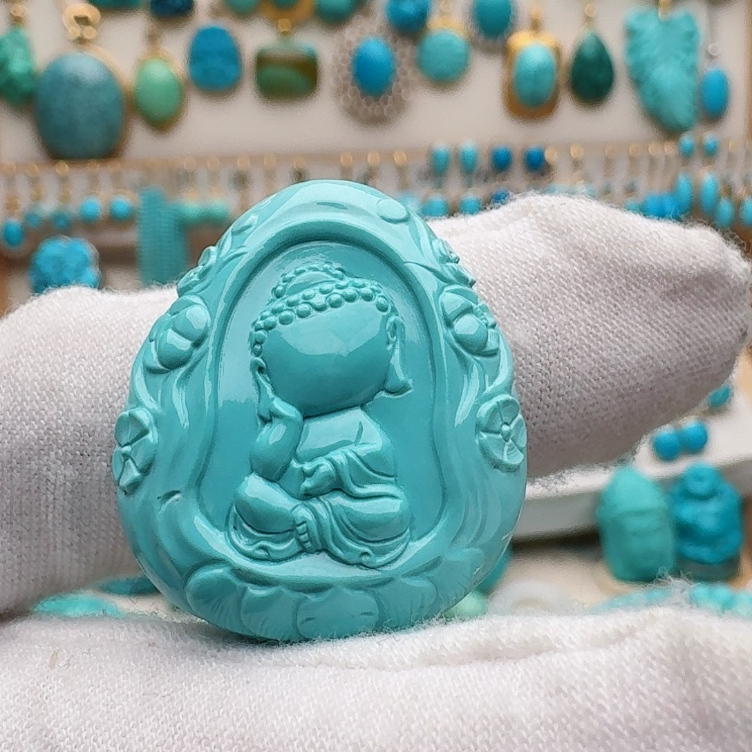 绿松石未镶嵌颈饰